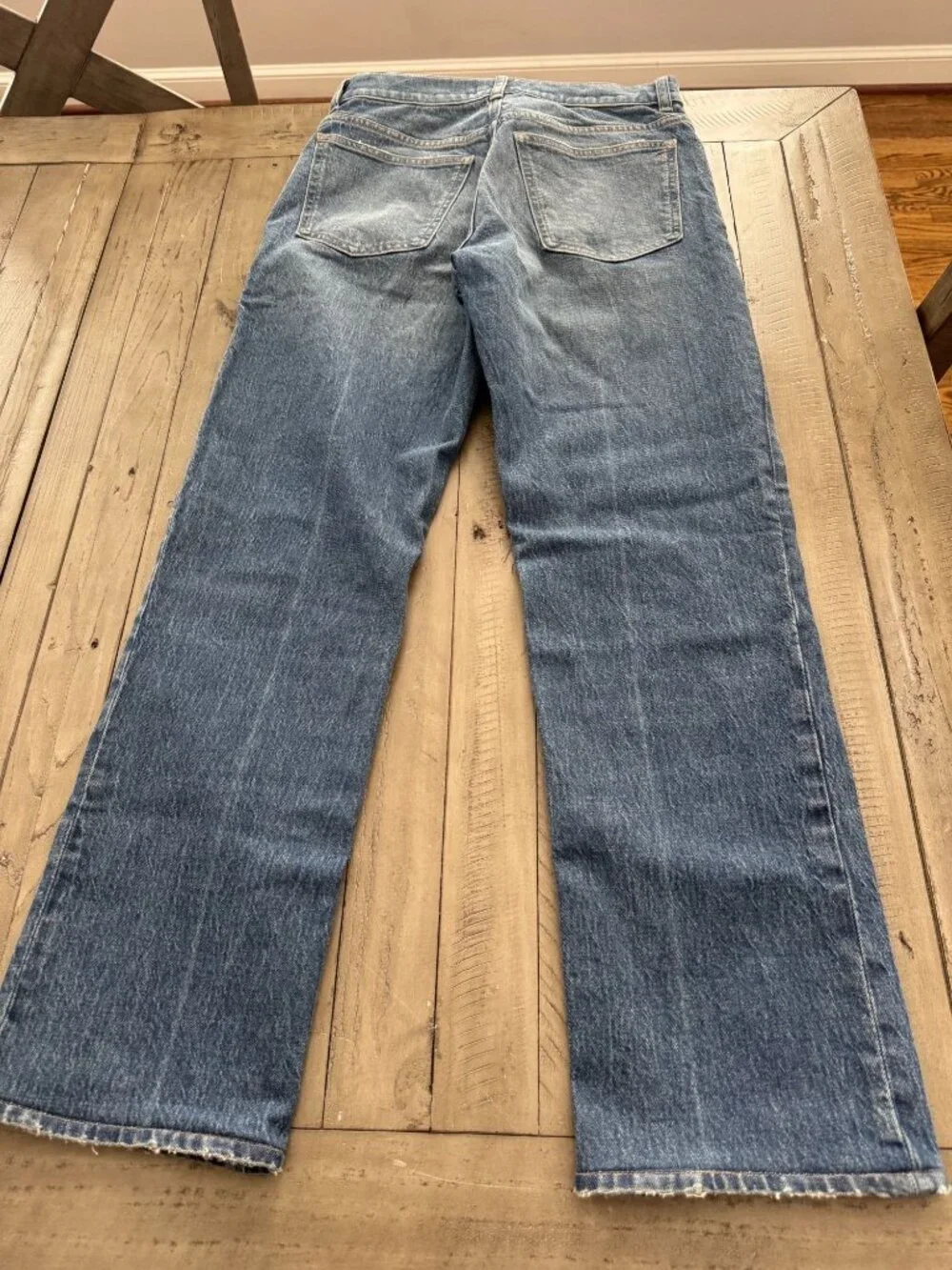 MADEWELL The Longline Straight Jean Greendale Wash Size 27